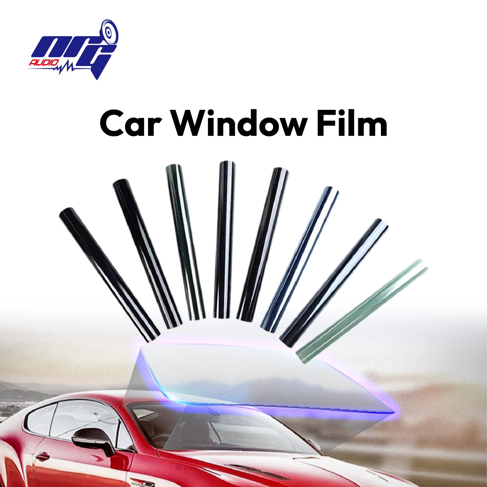 Car Window Film Color Stable Automotive Nano Ceramic Black Solar Titanium Tint Film Privacy Film