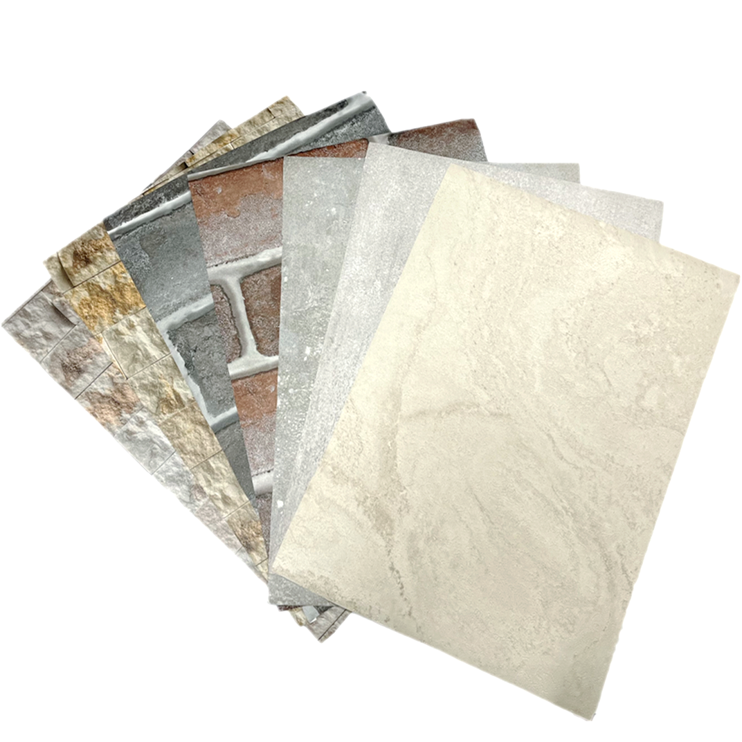 Marble Grain Decor PVC Profile Wrapping Film vacuum Pressing PVC Furniture Decoration Film Membrane foil sheet wholesale