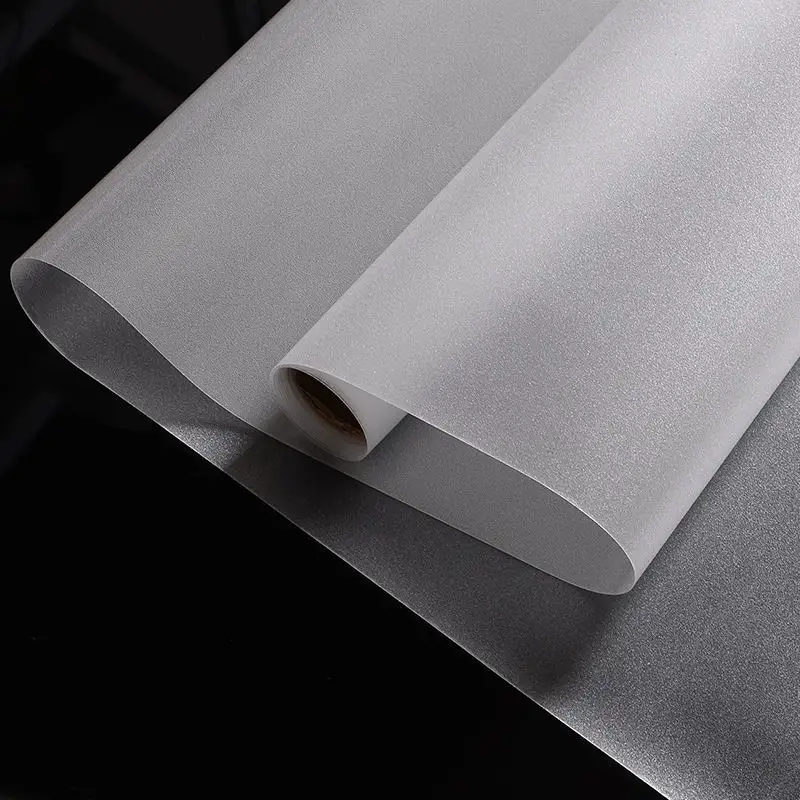 No Glue Self-adhesive Privacy Frosted Window 3D Flower Pattern Static Cling Decorative Film
