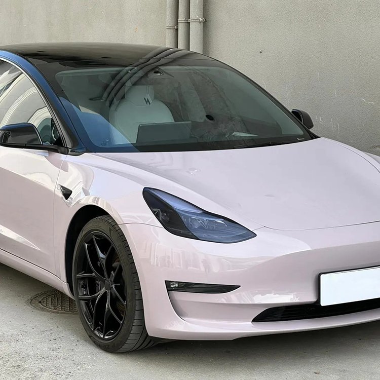 1.52*18m Mist Grey Purple Premium Self-Adhesive PET Liner PVC Color Change Automotive Wrapping Film Vinyl Wrap Gloss Body