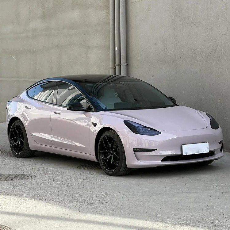 1.52*18m Mist Grey Purple Premium Self-Adhesive PET Liner PVC Color Change Automotive Wrapping Film Vinyl Wrap Gloss Body