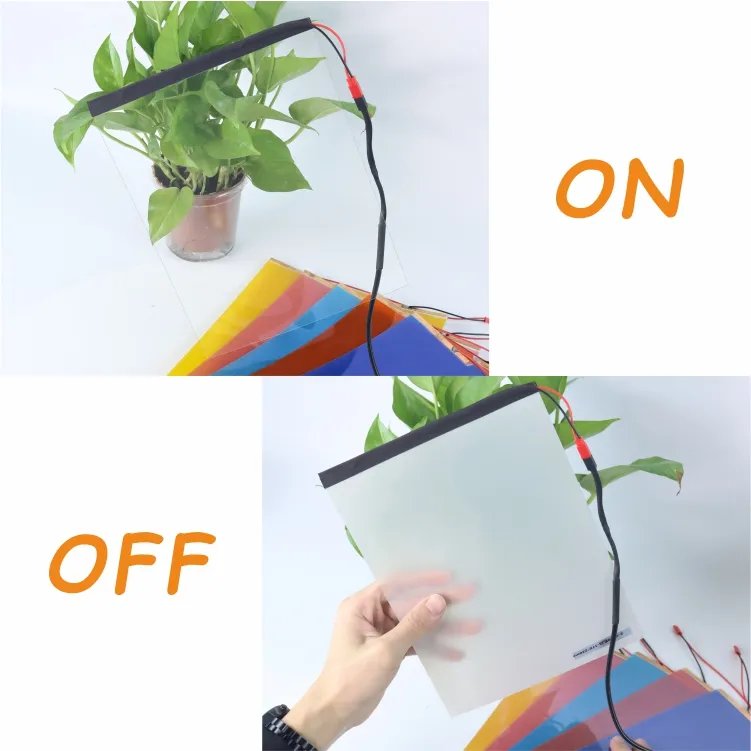 High transparent electric PDLC switchable glass self-adhesive smart film tinted window