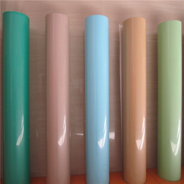 high gloss sparkle solid color PVC decorative film for 1mm PVC sheet lamination