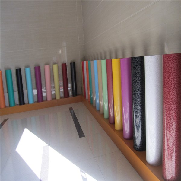 high gloss sparkle solid color PVC decorative film for 1mm PVC sheet lamination
