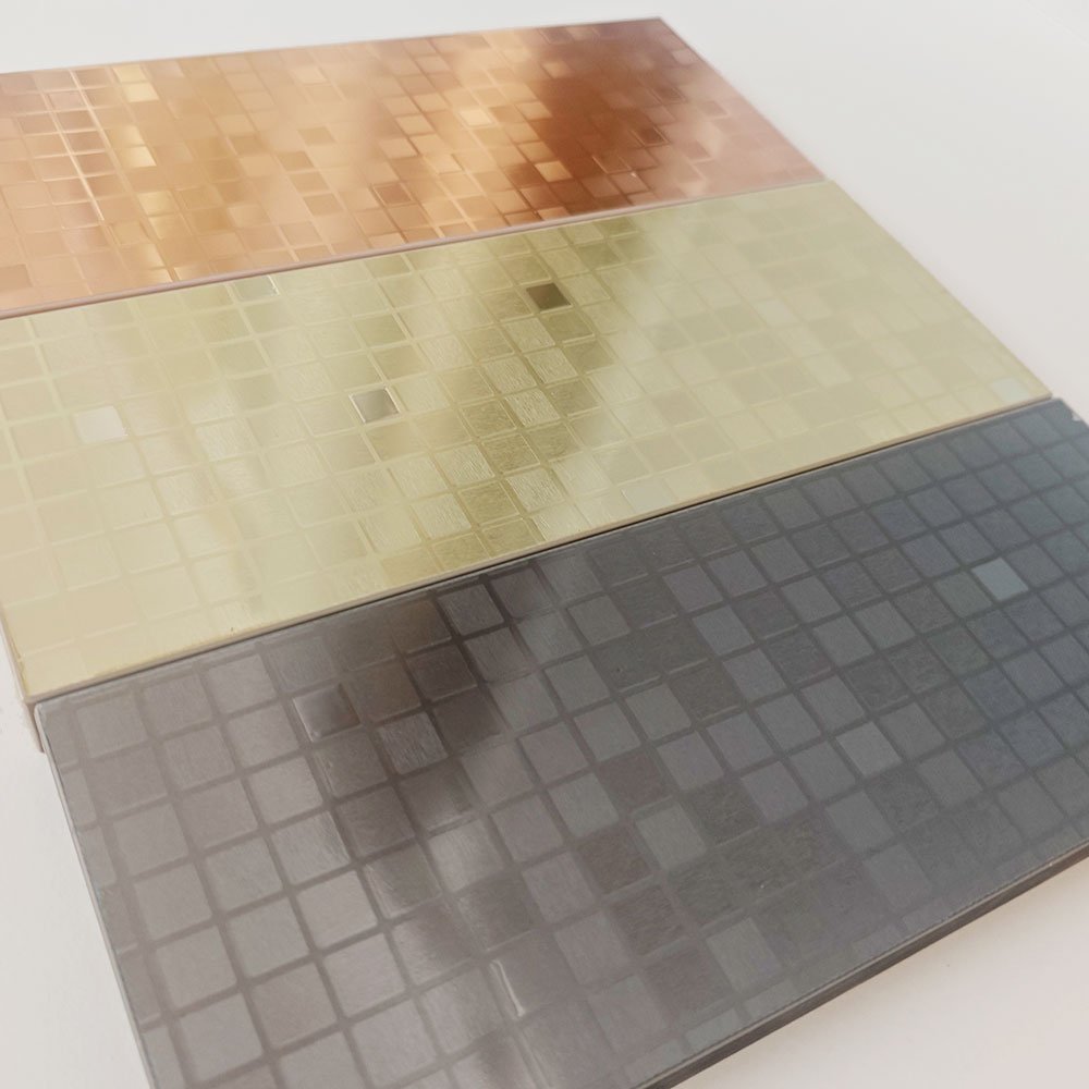1250mm*0.18mm Hotel hall mosaic design vaccum press lamination wall panel PET PETG Films Foil Manufacturer