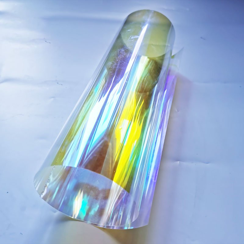 New vIsion PET material dichroic rainbow iridescent window glass decorative film
