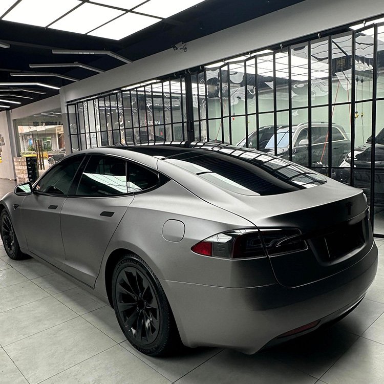 Matte Pearl Metal Grey chameleon tint film car wrap vinyl full body car vinyl wrap pearl lusto car wrap vinyl