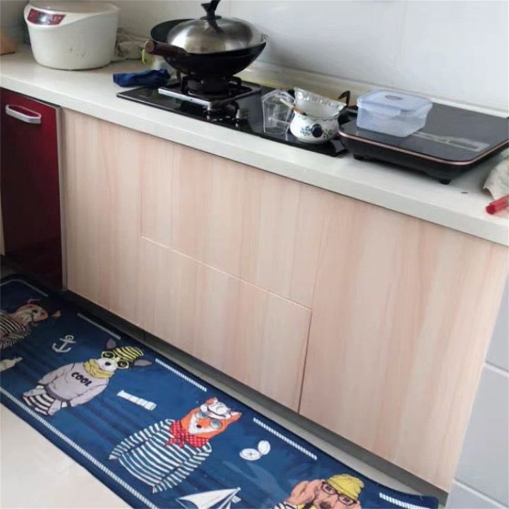 Home protection furniture PVC PETG vinyl laminate wood flooring wood grain pvc PETG decorative film for kitchen