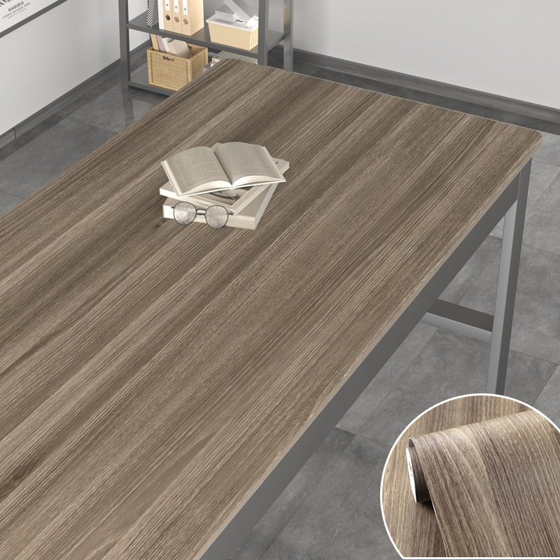 High quality wood grain film press laminate decorative coated paper wallpaper for furniture renovation