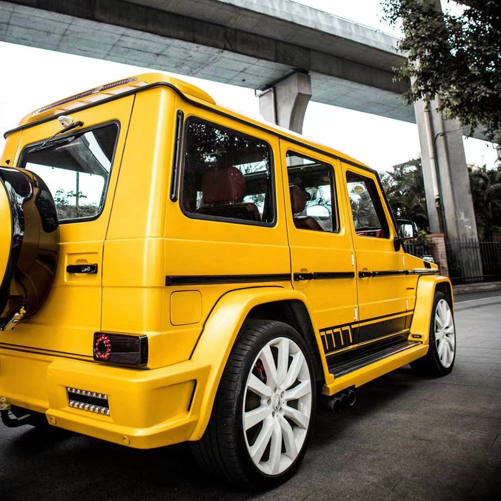 WRAPMASTER 1.52*17m Yellow Satin Metallic Car Body Exterior Decoration Auto Car Vinyl Wrap