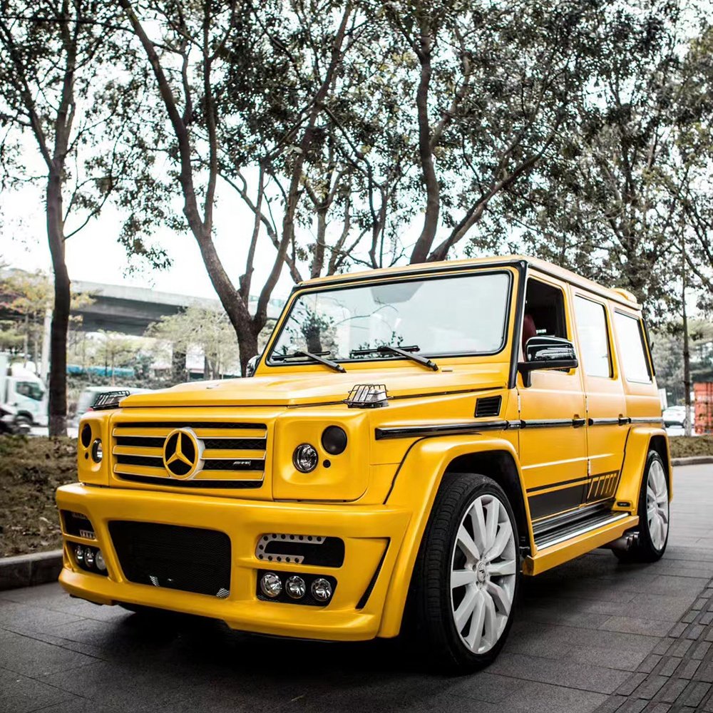 WRAPMASTER 1.52*17m Yellow Satin Metallic Car Body Exterior Decoration Auto Car Vinyl Wrap