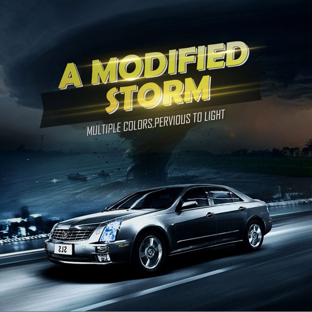 SCHANLEY 30CM*10M Car Decoration Headlight and Taillights Film Light Tint Film Car Wrap Vinyl Lamp Film