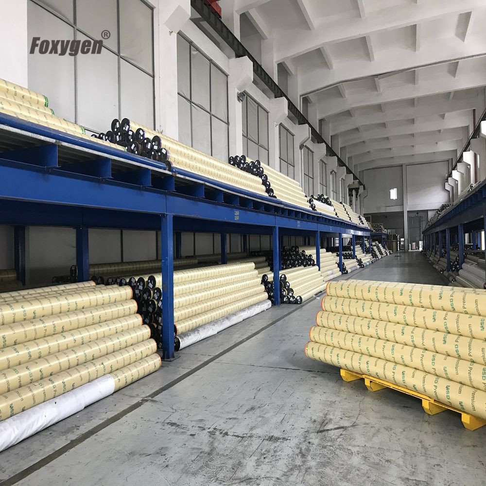 FOXYGEN Factory price manufacturer lack foil max width 5 meter MSD PVC stretch fabric ceiling film Roll material