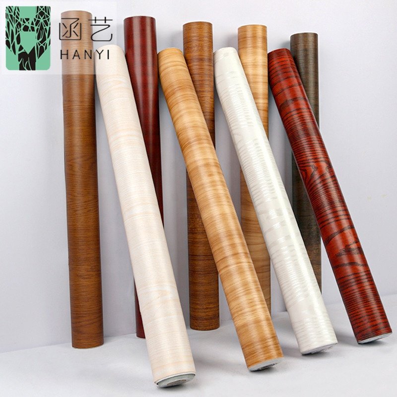 self adhesive wood paper roll decorative films furniture decorative film