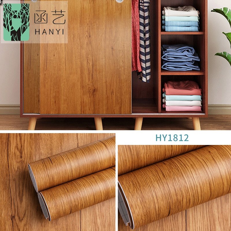 self adhesive wood paper roll decorative films furniture decorative film