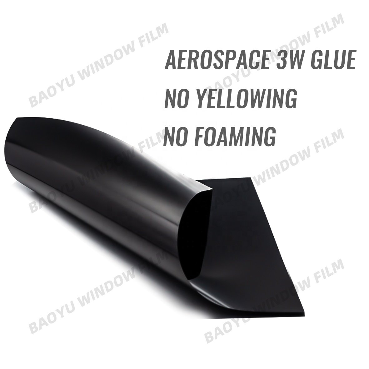 Black Heat Insulation Building Solar Film Protection Window Tint Block UV Building Film Graphic Design Glass Films 3 Years 100%