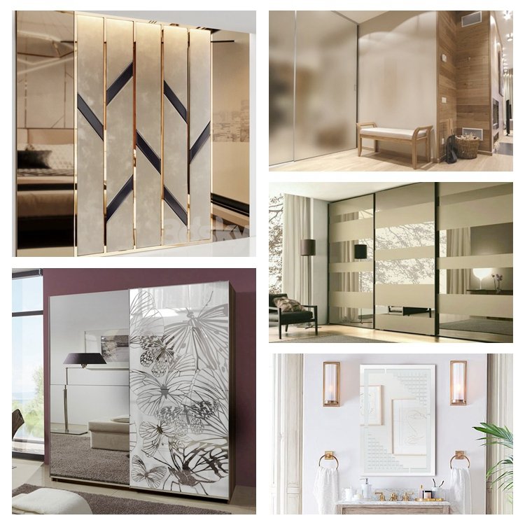 Sun Global Factory Interior Decorative Laminated Fabric Glass Panel For Partition Wall Color Tinted Glass Sheet Curtain Wall