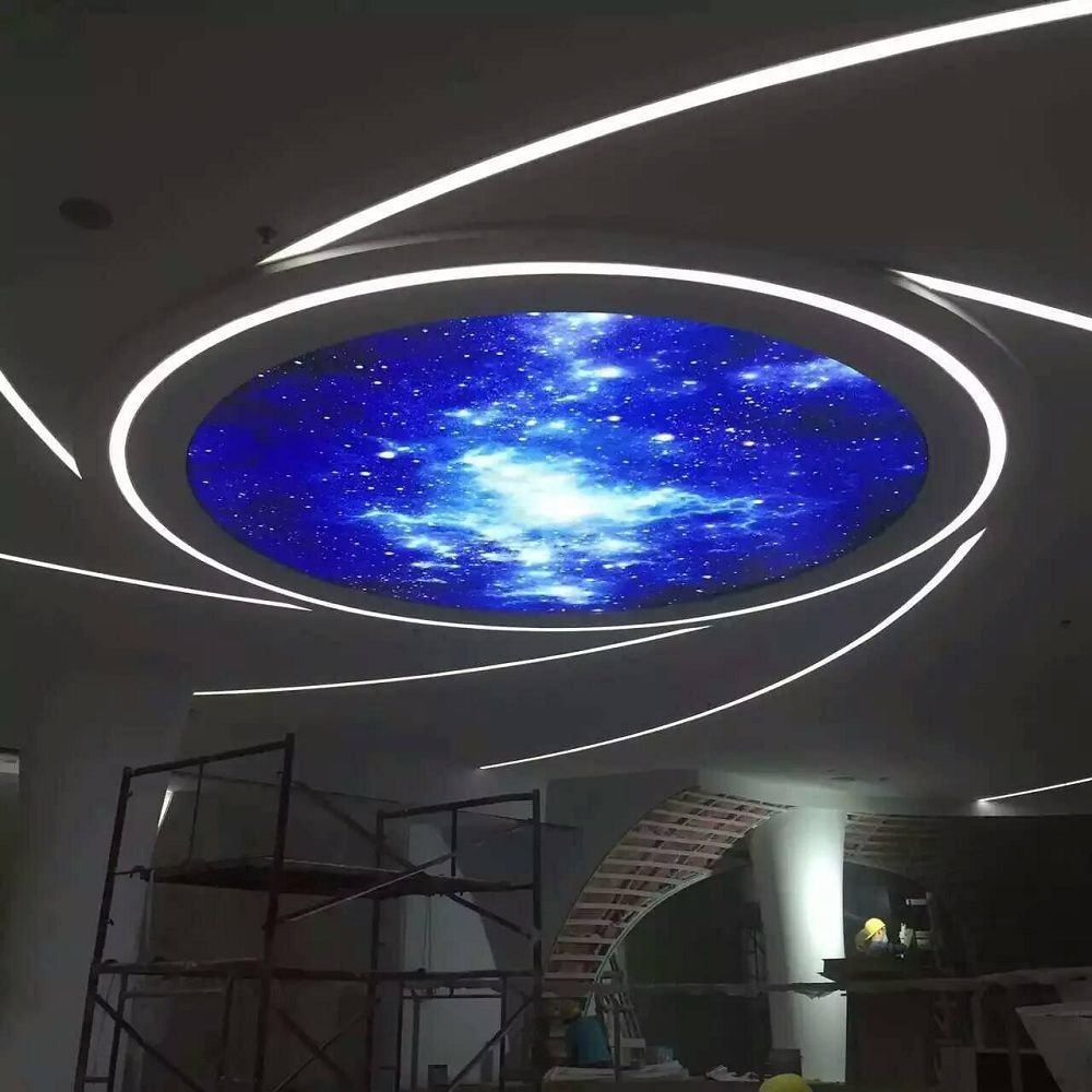 Factory-Direct PVC Films Embossed Matt Finish Night Sky Stars Decorative Stretch Ceiling Free Sample for Apartment Application