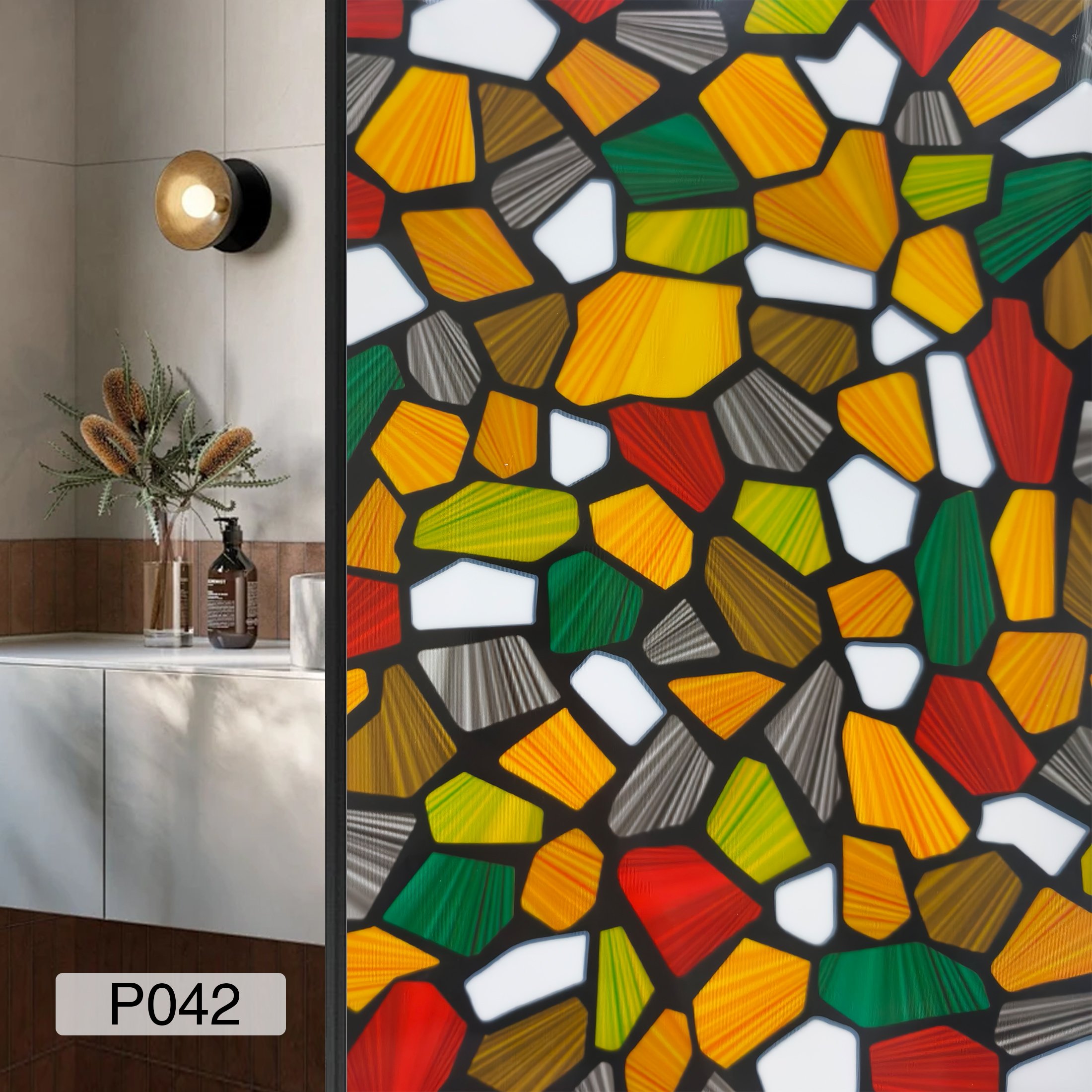 Privacy window removable decorative pvc window static glass film