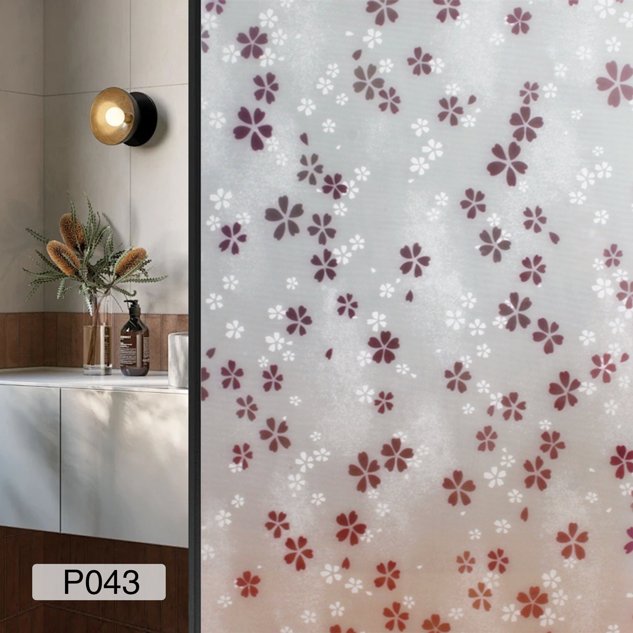 Privacy window removable decorative pvc window static glass film
