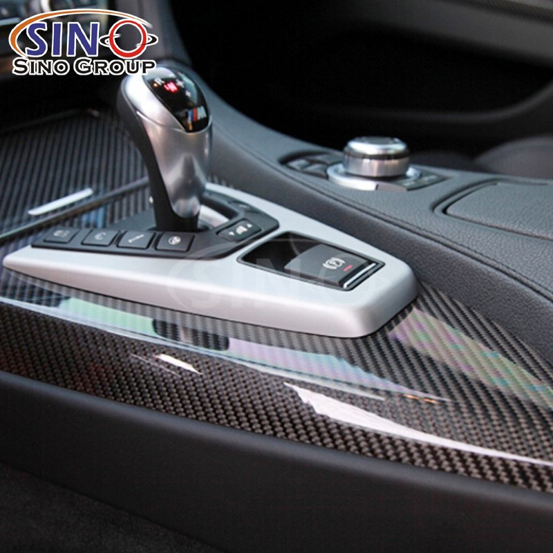 1.52x18M High Glossy Air Free Bubble 5D Carbon Fiber Vinyl Wrap Interior Decorative Sticker Protection Film