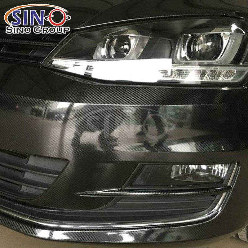 1.52x18M High Glossy Air Free Bubble 5D Carbon Fiber Vinyl Wrap Interior Decorative Sticker Protection Film