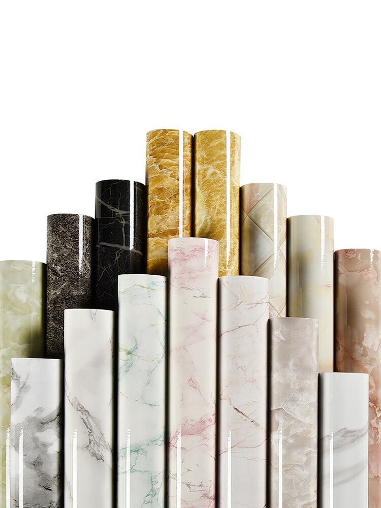 Factory Wholesale PVC Marble Gain no Self-adhesive Waterproof Film
