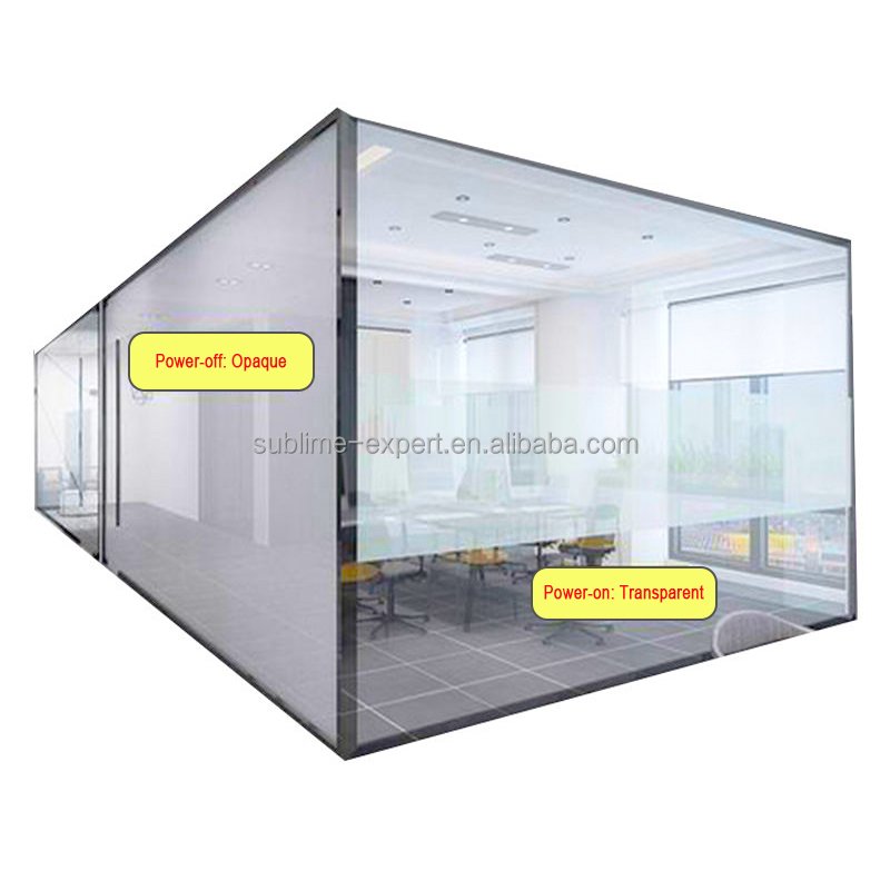 High-end Switchable Electric PDLC Glass film privacy electric film glass for Windows and Doors pelcula inteligente pdlc film