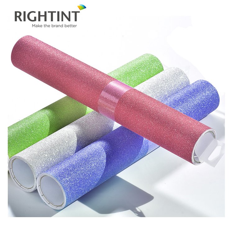 High quality self adhesive pp glitter decorative film for car wrapping