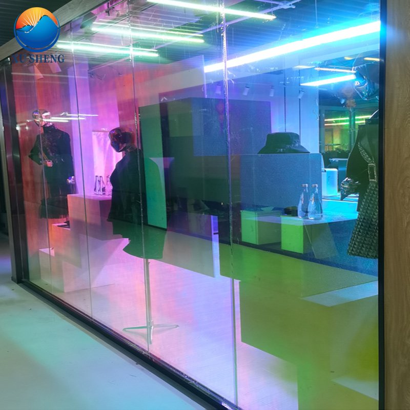 1.38x30m Eco-friendly PET material dichroic rainbow iridescent window glass decorative film
