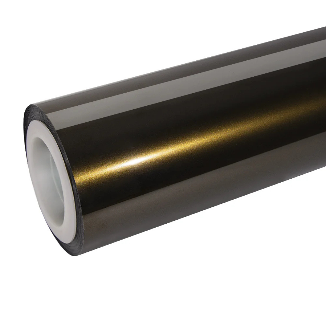 Glossy Metallic Midnight Gold Vinyl Wrap car wrap vinyl color OEM Factory price decorative films color-changing car tpu film