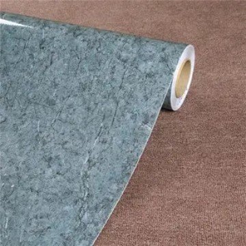 28 years factory Marble-textured Pvc decorative film for non-self-adhesive furniture
