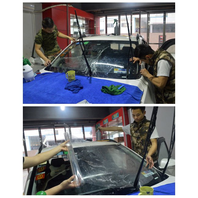 Clear Plex Windshield 2mil 4mil Safety Explosion Proof Auto Windshield Protection Film