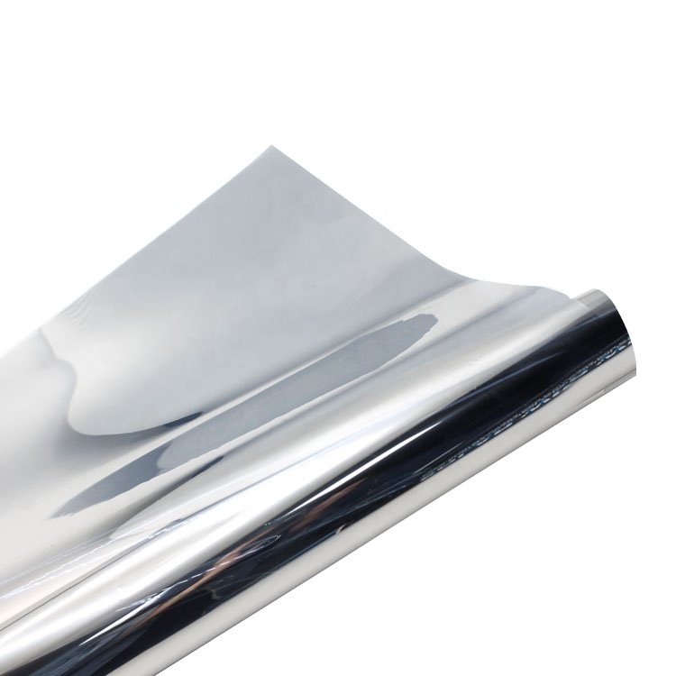 Silver Window Tint Film Explosion-proof Safety Window Film Building Glass Film Solar Control Building Decor