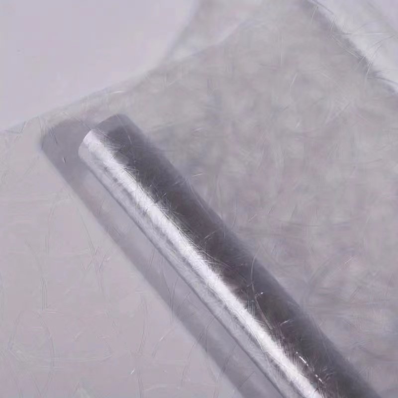 Colorful Modern Embossed PVC Glass Film 60cm Width Stylish and Elegant Decorative Roll for Hotel Spaces