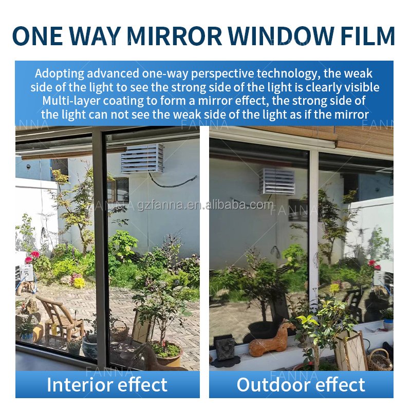 Decorative uv protection window film stickers vinyl wrap one way