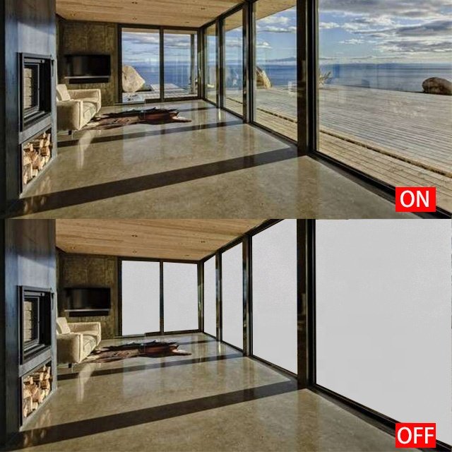 PDLC Smart Glass For Office Room Partition Glass Wall Switchable Film Privacy Room PDLC Smart Film for Glass Door