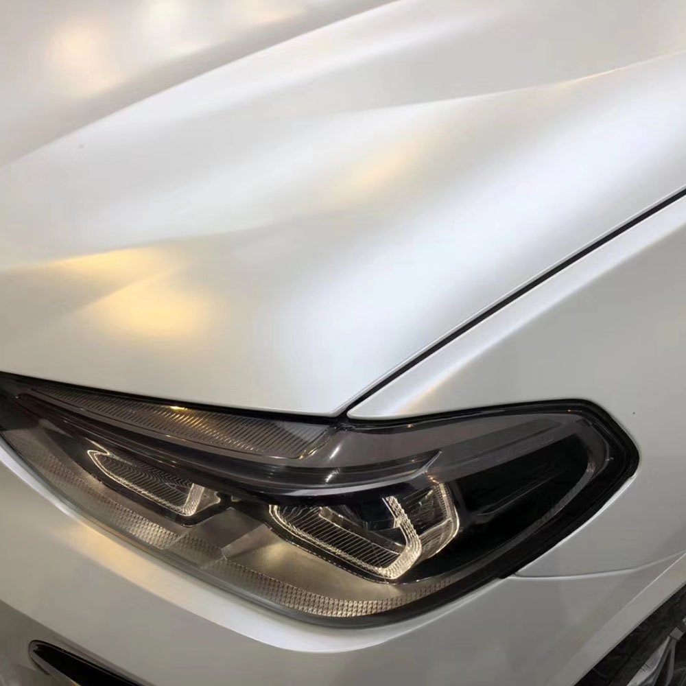 WRAPMASTER 5*56ft Satin Metallic white car Vinyl film Car vinyl Wrapping film