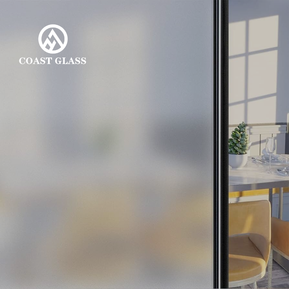 Self-Adhesive PVC Transparent Frosted Glass Window Film for Bathroom Living Room Decor