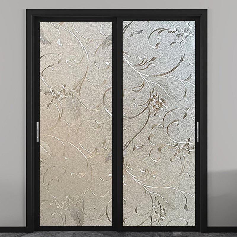 Non-Adhesive Static Cling Window Film for Home PET Material Roll Shape Decorative Glass Film Sunlight Blocking Bedroom Windows