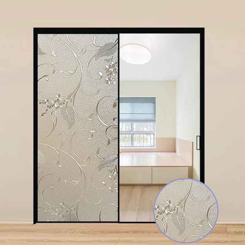 Non-Adhesive Static Cling Window Film for Home PET Material Roll Shape Decorative Glass Film Sunlight Blocking Bedroom Windows