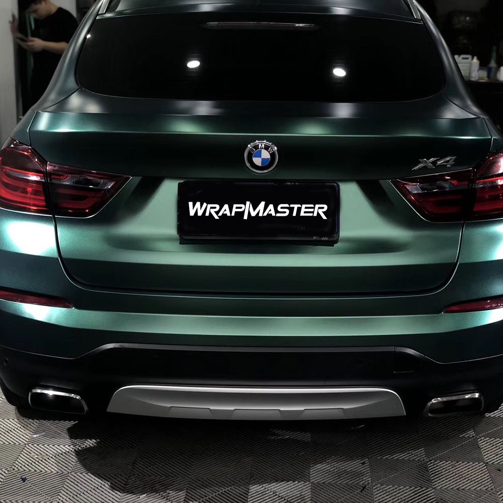 WRAPMASTER 5*56ft Satin Metallic dark green vehicle wraps Car vinyl Wrapping film