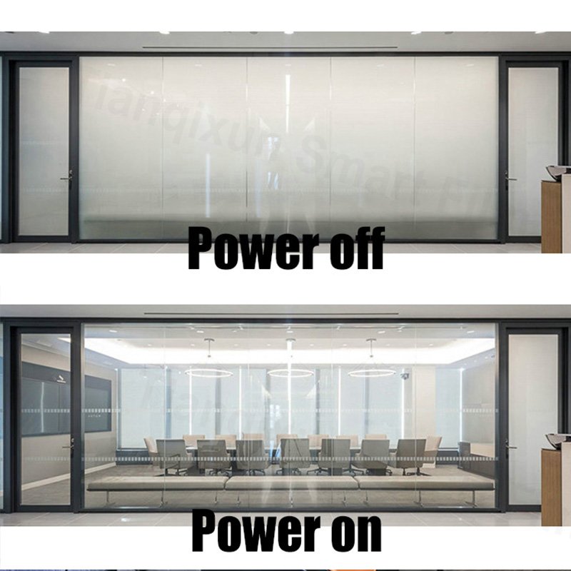 TQX Pdlc Smart Glass Smart Office electrical window tint pelcula electmica transporte Custom Switchable Glass PDLC Film In Roll