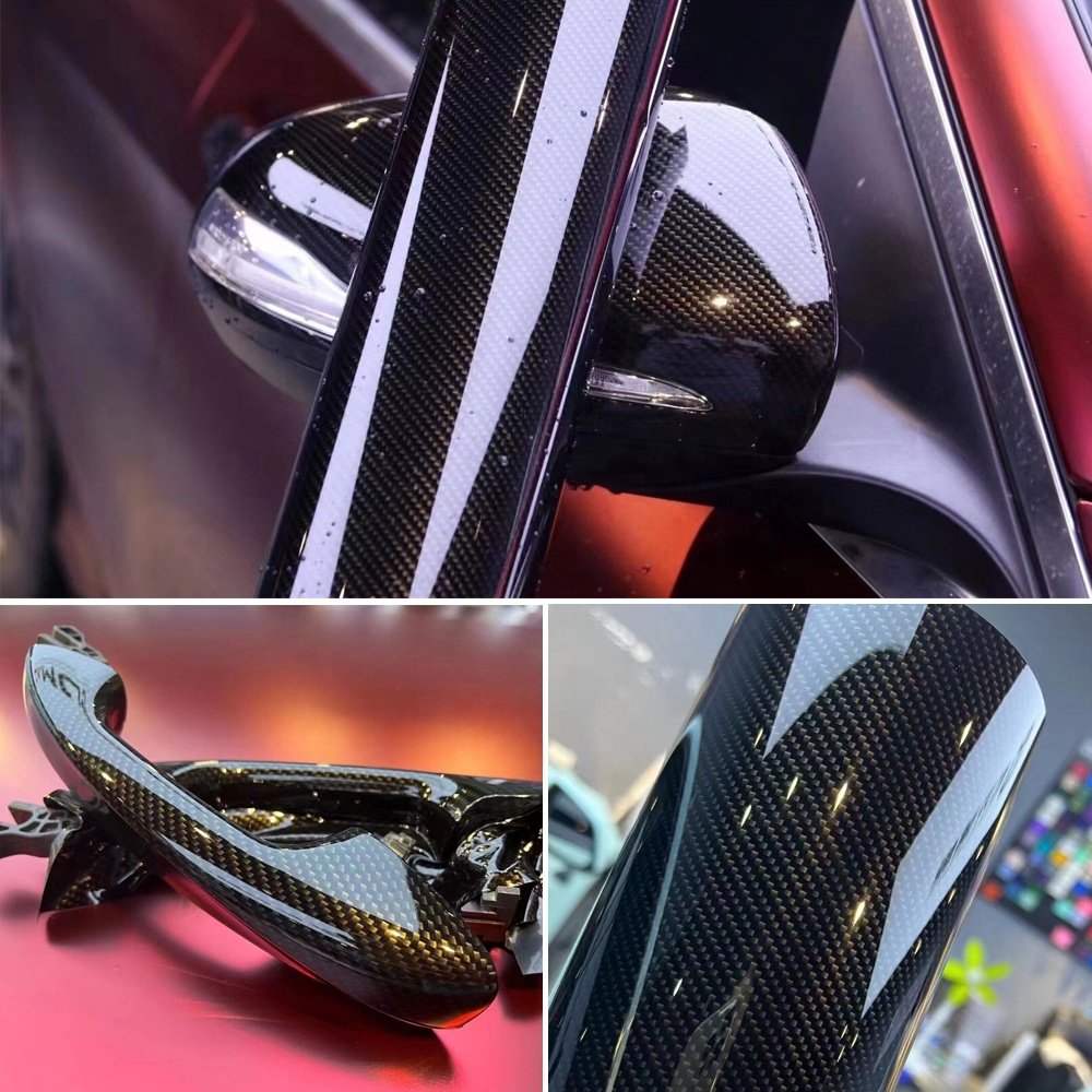 Gloss Black Car 3d Carbon Fiber Pattern Car Wrap Vinyl Decorative Films For Car Accessories