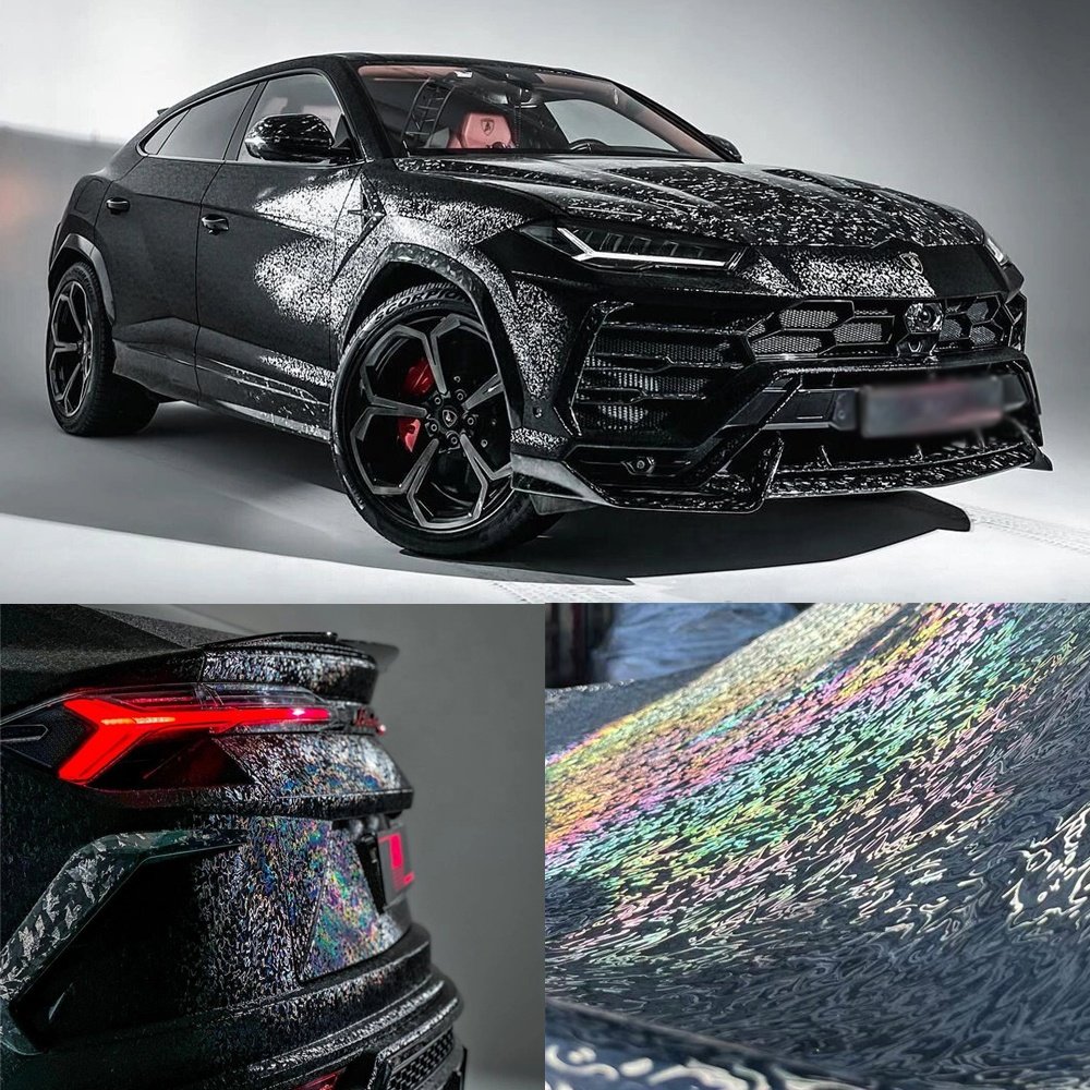 Gloss Black Car 3d Carbon Fiber Pattern Car Wrap Vinyl Decorative Films For Car Accessories