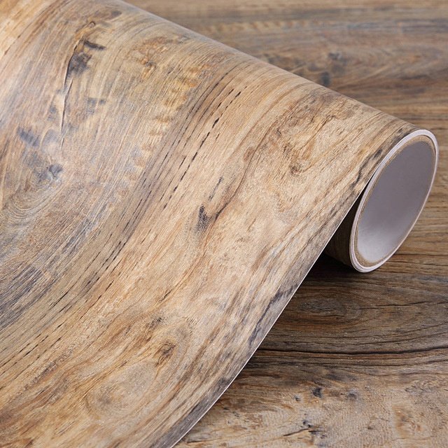 Scratch resistant wooden pvc decorative lamination film for furniture
