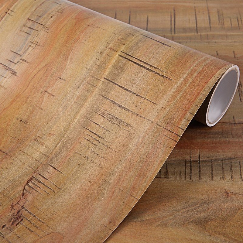 Scratch resistant wooden pvc decorative lamination film for furniture