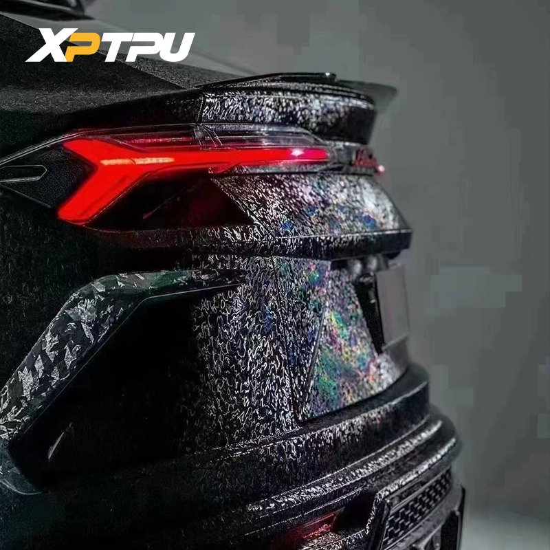PET DYNO Damascus Black Carbon Fiber Wrap Film 3 Years Warranty Black Color Auto Body Interior Decoration Car Stickers