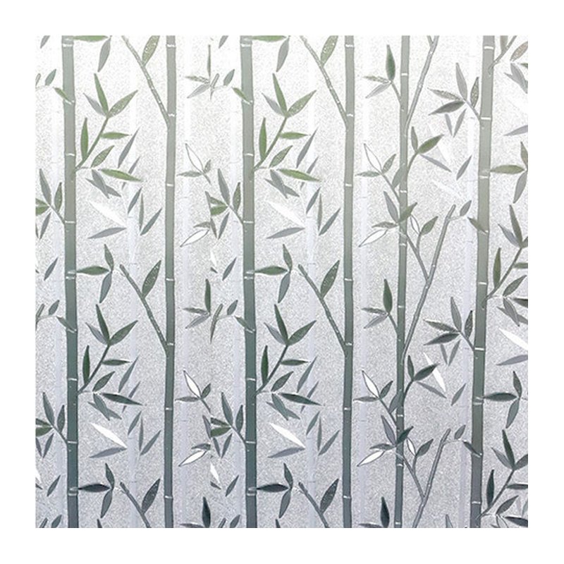 Colorful Modern Embossed PVC Glass Film 40cm Width Stylish and Elegant Decorative Roll for Hotel Spaces