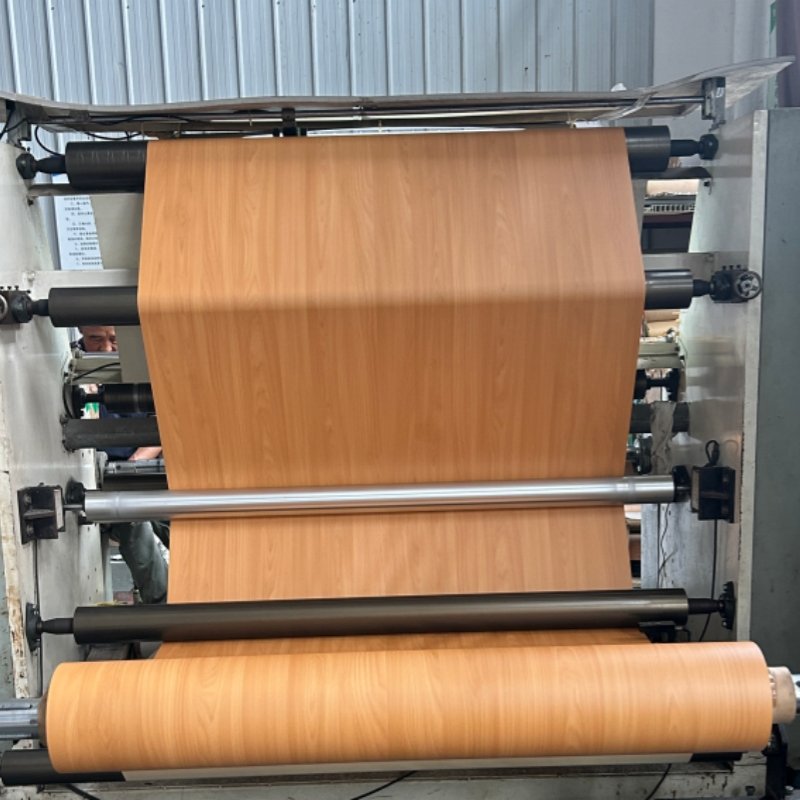 wooden pvc film for mdf door skin pvc filmrolls membrane for furniture wall Laminated films for pvc panels
